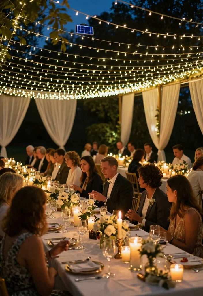 17 Decorations for Wedding Reception Ideas That Impress Guests - 7. Eco-Friendly Lighting Solutions 1