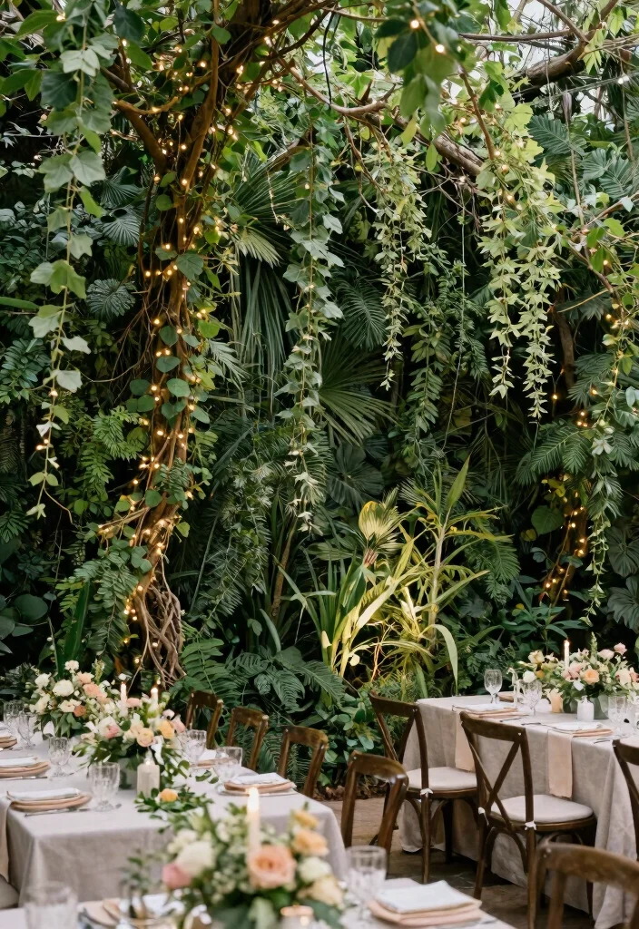 17 Decorations for Wedding Reception Ideas That Impress Guests - 8. Greenery Backdrops 1