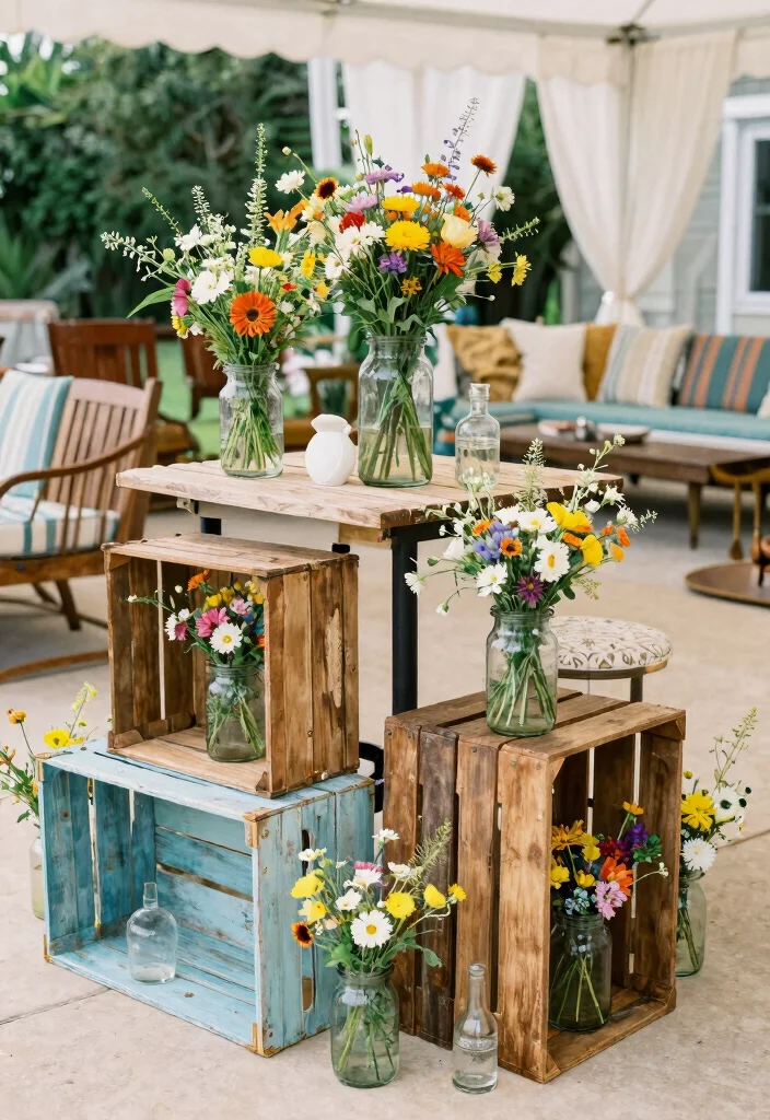 17 Luxury Wedding Decor Reception Decorations Ideas That Shine - 10. Upcycled Decor Pieces 1