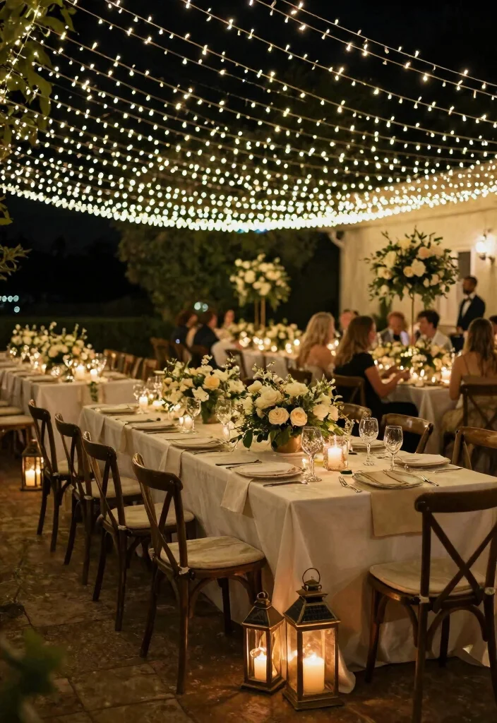 17 Luxury Wedding Decor Reception Decorations Ideas That Shine - 3. Sustainable Lighting Solutions 1