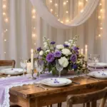 17 Purple and White Wedding Decorations Ideas With Soft Elegance