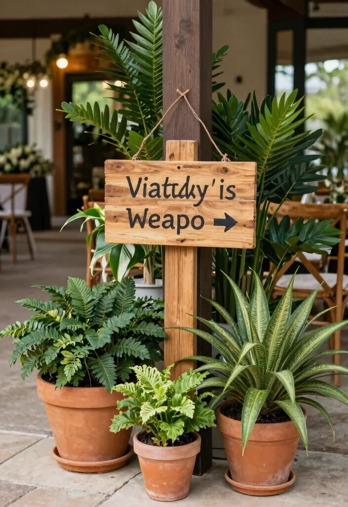 17 Wedding Decorations Entrance Ideas That Wow From First Look - 12. Eco-Friendly Decor 1