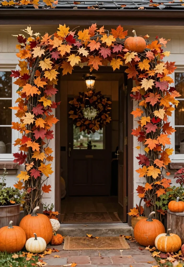 17 Wedding Decorations Entrance Ideas That Wow From First Look - 13. Seasonal Themes 1