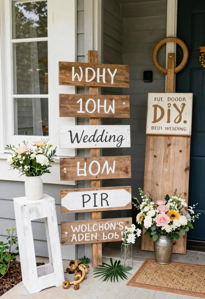 17 Wedding Decorations Entrance Ideas That Wow From First Look - 15. DIY Decor Elements 1