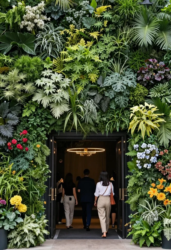 17 Wedding Decorations Entrance Ideas That Wow From First Look - 9. Natural Greenery Walls 1