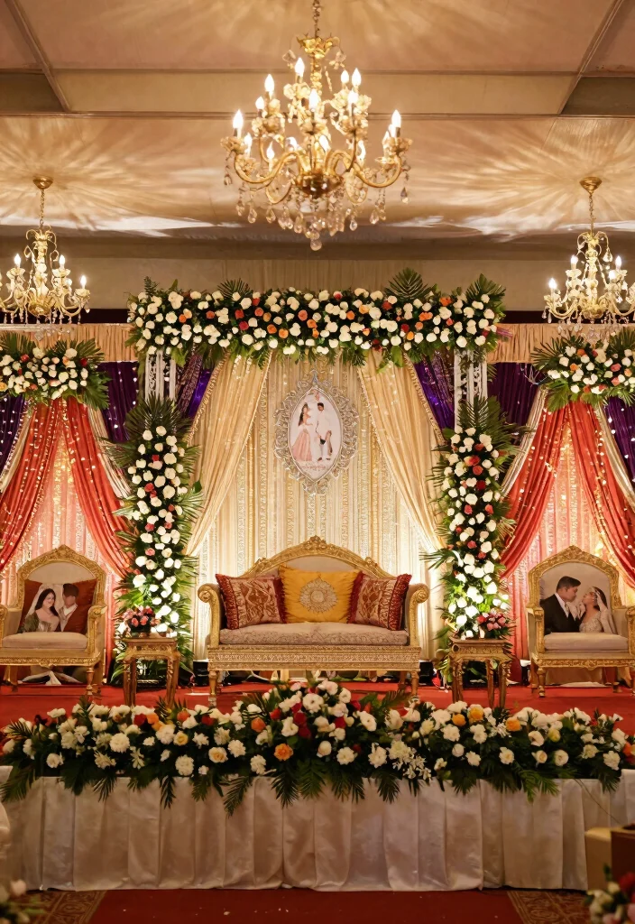 17 Wedding Room Decorations Pakistani Ideas With Rich Detail - 12. Ceremony Stage Decor 1