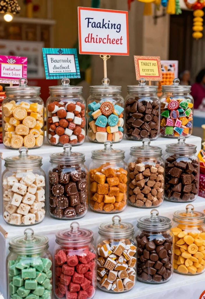 17 Wedding Room Decorations Pakistani Ideas With Rich Detail - 15. Delightful Candy Stations 1