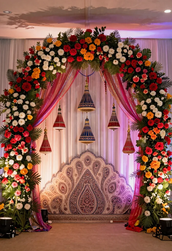 17 Wedding Room Decorations Pakistani Ideas With Rich Detail - 5. Statement Backdrops 1