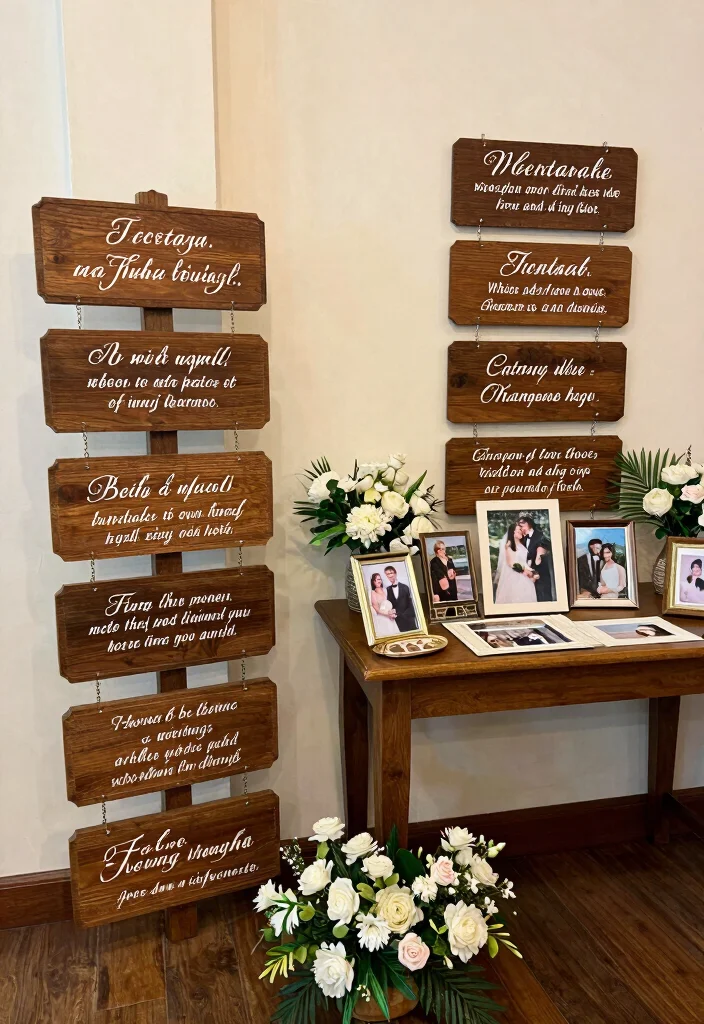 17 Wedding Room Decorations Pakistani Ideas With Rich Detail - 6. Personal Touches and Signage 1