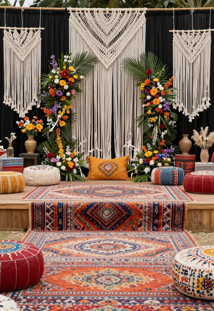 17 Wedding Stage Decorations Indian Ideas With Regal Touch - 11. Bohemian Bliss 1