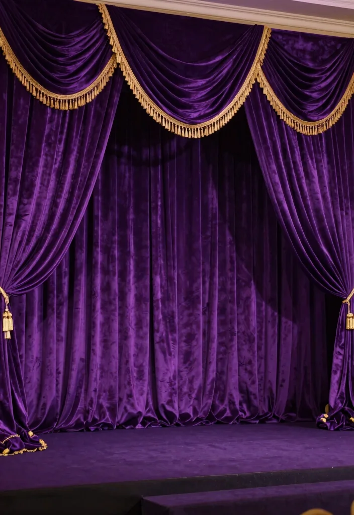 17 Wedding Stage Decorations Indian Ideas With Regal Touch - 13. Luxurious Velvet Drapes 1