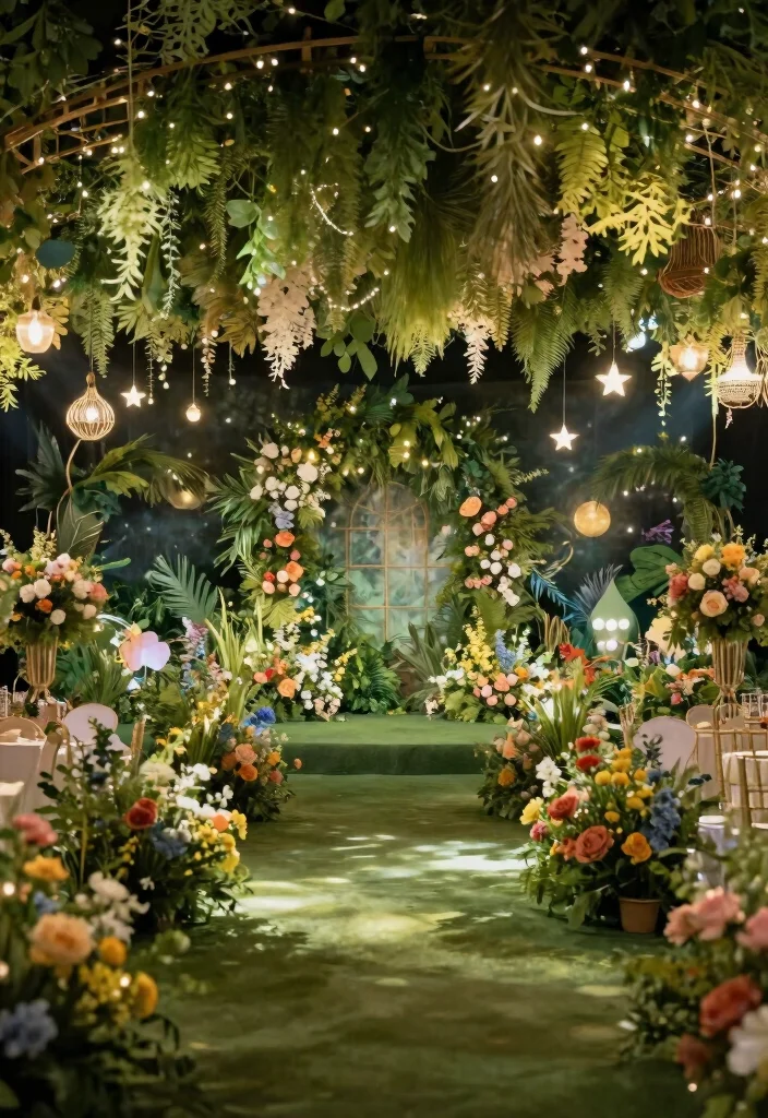 17 Wedding Stage Decorations Indian Ideas With Regal Touch - 17. Enchanted Garden Theme 1