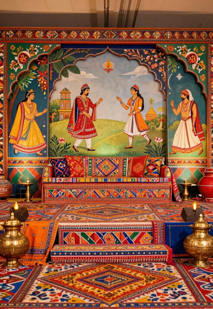 17 Wedding Stage Decorations Indian Ideas With Regal Touch - 4. Traditional Indian Motifs 1