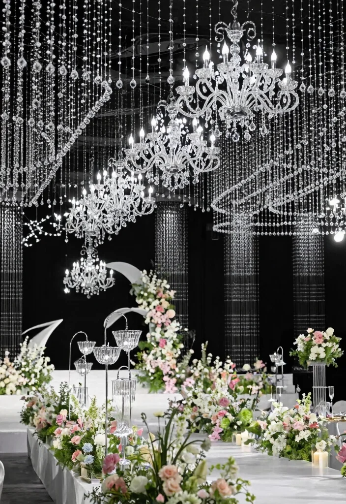 17 Wedding Stage Decorations Indian Ideas With Regal Touch - 8. Crystal Elegance 1