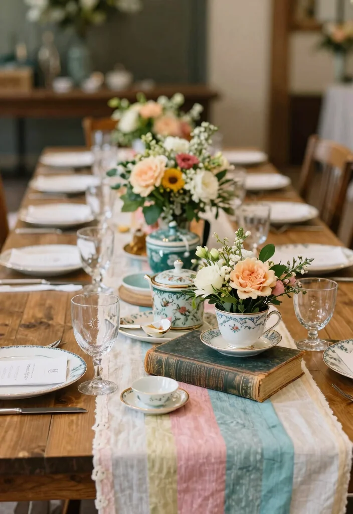 17 Wedding Table Decoration Ideas That Look Elegant - 5. Centerpieces with Repurposed Items 1