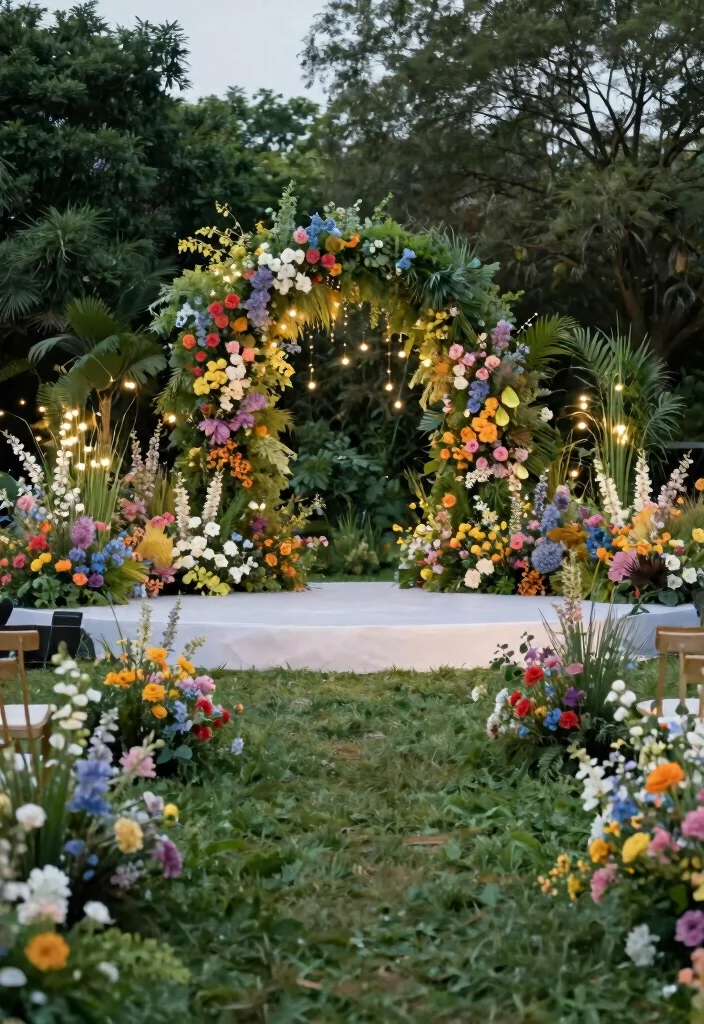 18 Big Stage Decorations Wedding Ideas With Grand Impact 30 18 Big Stage Decorations Wedding Ideas With Grand Impact - 10. Enchanted Garden 1