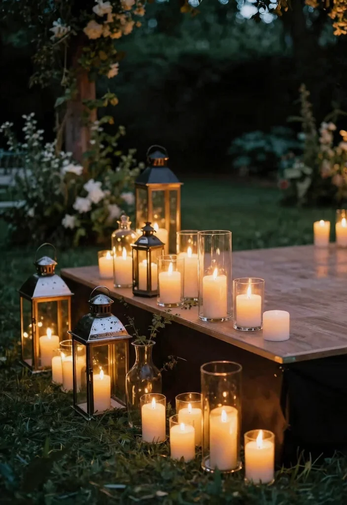 18 Big Stage Decorations Wedding Ideas With Grand Impact 43 18 Big Stage Decorations Wedding Ideas With Grand Impact - 13. Candlelit Ambiance 1