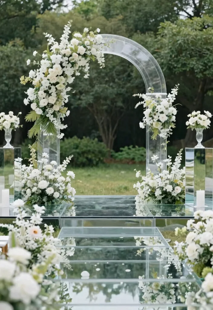 18 Big Stage Decorations Wedding Ideas With Grand Impact 44 18 Big Stage Decorations Wedding Ideas With Grand Impact - 14. Ethereal Glass 1