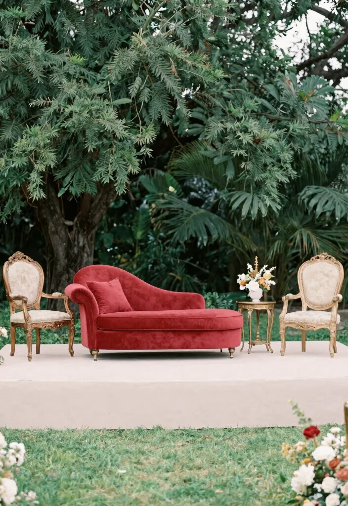 18 Big Stage Decorations Wedding Ideas With Grand Impact 55 18 Big Stage Decorations Wedding Ideas With Grand Impact - 15. Statement Furniture 1