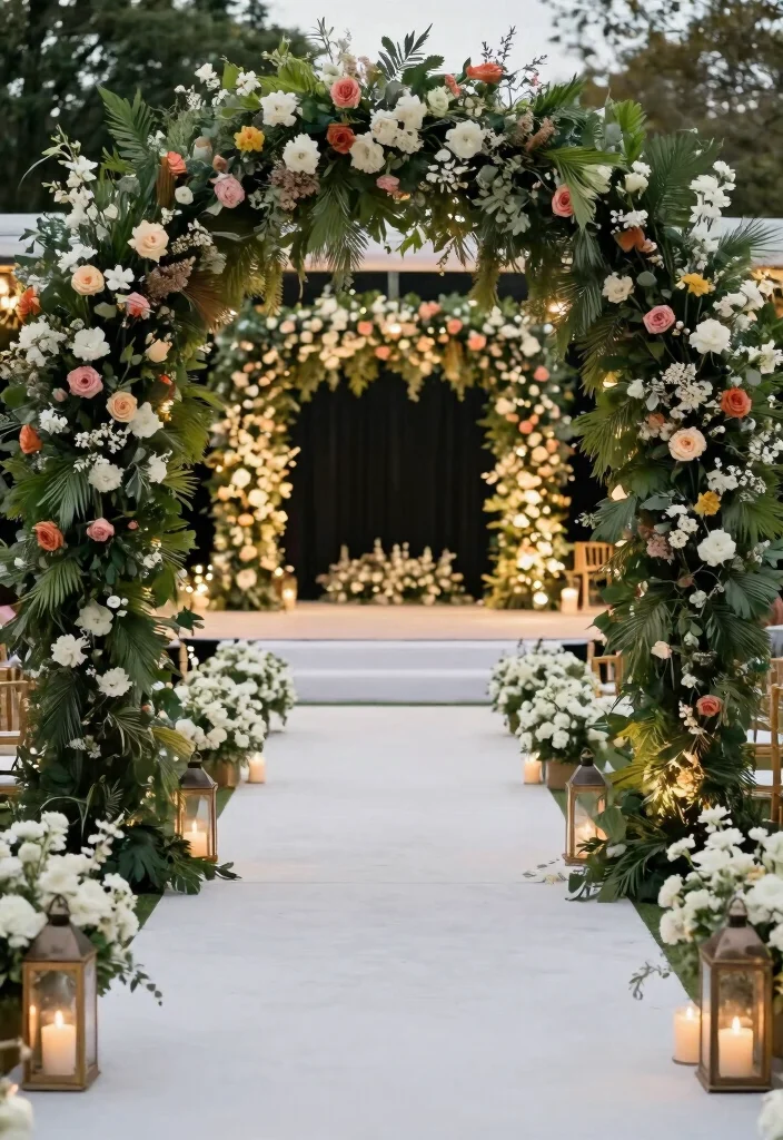 18 Big Stage Decorations Wedding Ideas With Grand Impact 13 18 Big Stage Decorations Wedding Ideas With Grand Impact - 3. Grand Entrance 1