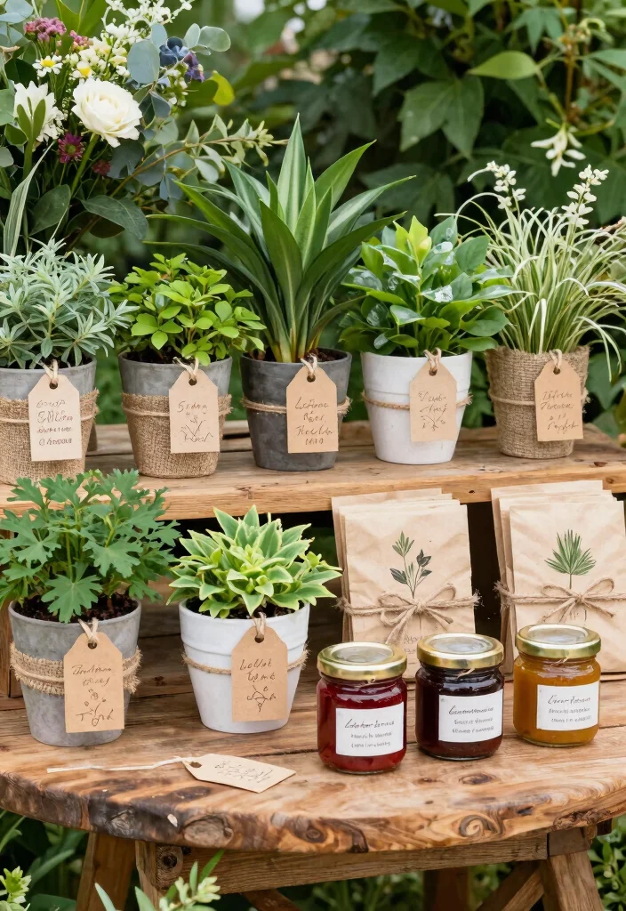 18 Farm Wedding Decorations Ideas With Rustic Charm - 11. Nature-Inspired Favors 1