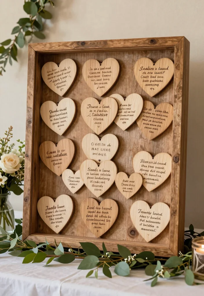 18 Farm Wedding Decorations Ideas With Rustic Charm - 14. Custom Guest Book Alternatives 1