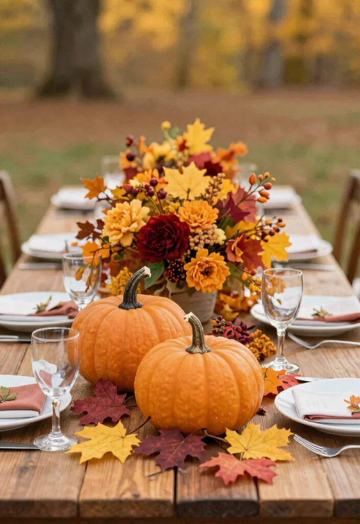 18 Farm Wedding Decorations Ideas With Rustic Charm - 15. Seasonal Décor Elements 1