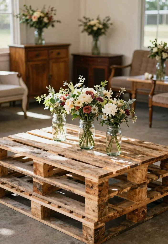 18 Farm Wedding Decorations Ideas With Rustic Charm - 16. Upcycled Décor Items 1