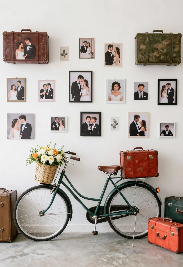 18 Indian Wedding Backdrop Decorations Ideas With Royal Detail - 11. Artistic Backdrop with Props 1