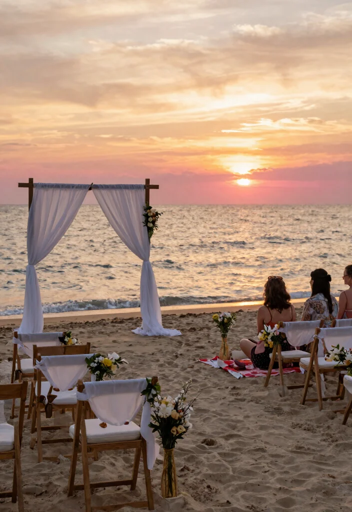 18 Luxury Wedding Backdrop Ideas That Feel Ultra Glam - 4. Stunning Seaside Backdrops 1