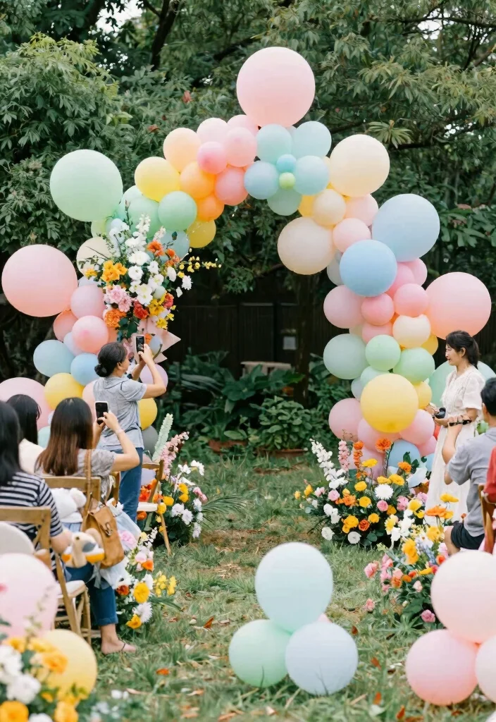 18 Luxury Wedding Backdrop Ideas That Feel Ultra Glam - 5. Whimsical Balloon Installations 1