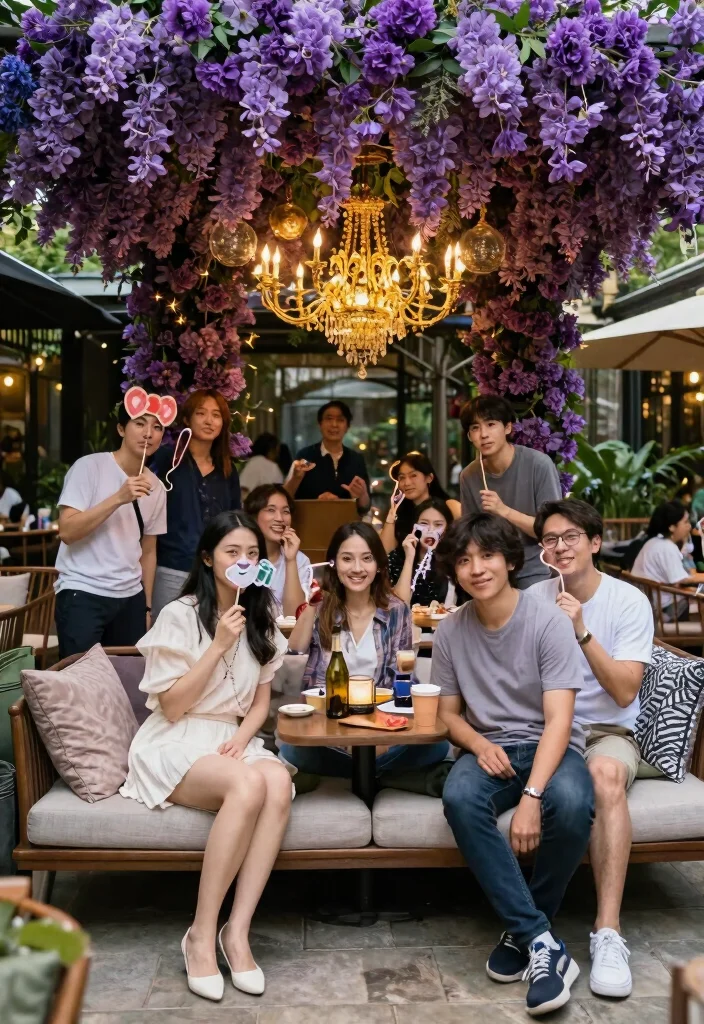 18 Purple and Gold Wedding Decorations Ideas With Regal Glam - 18. Eye-Catching Photo Opportunities 1