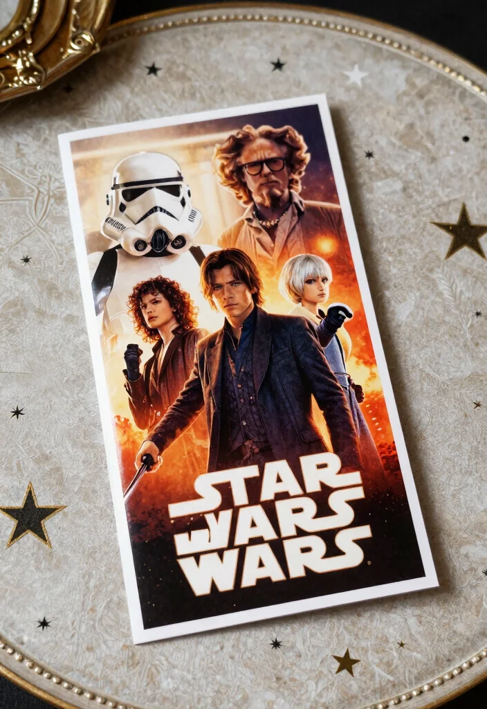 18 Star Wars Wedding Decorations Ideas Fans Will Love - 12. Custom Star Wars Ceremony Programs 1
