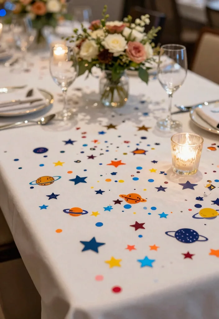 18 Star Wars Wedding Decorations Ideas Fans Will Love - 7. Space-Themed Confetti 1