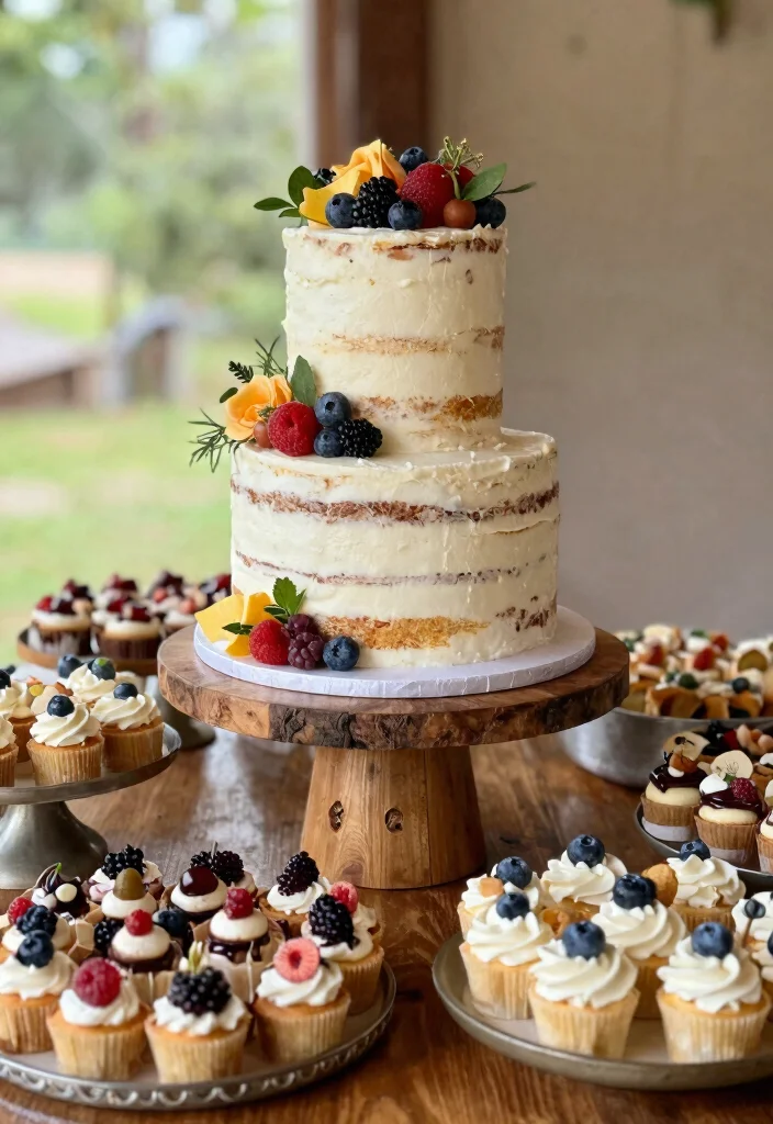 18 Wedding Decorations Ideas That Look Perfect For 2026 - 17. Sustainable Wedding Cake Displays 1