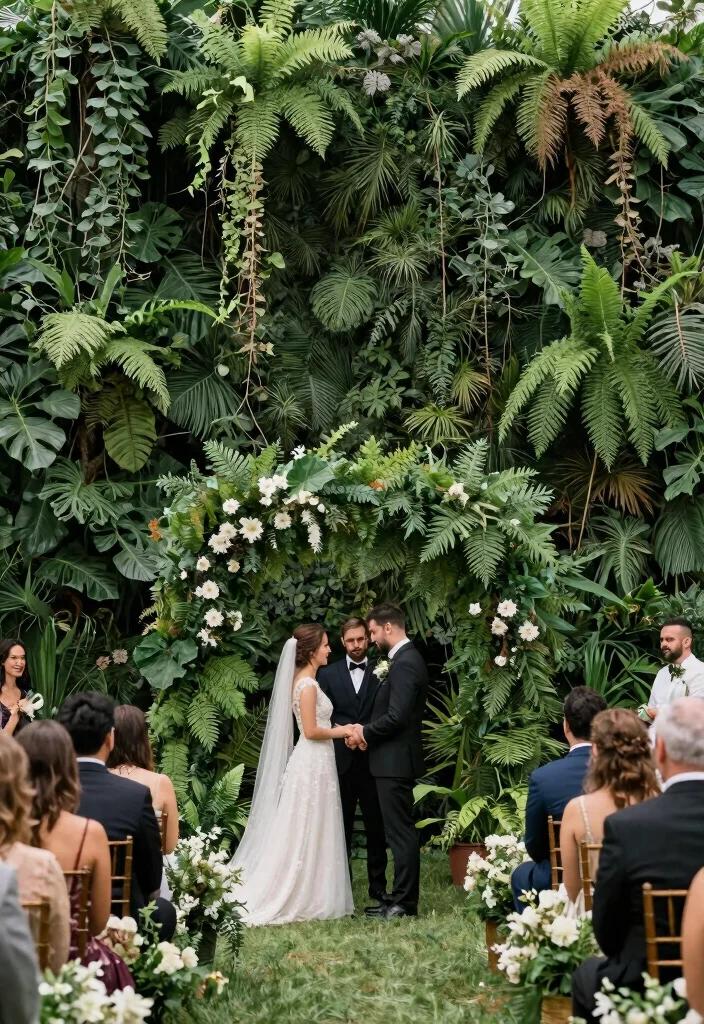 18 Wedding Decorations Ideas That Look Perfect For 2026 - 5. Living Foliage Backdrops 1