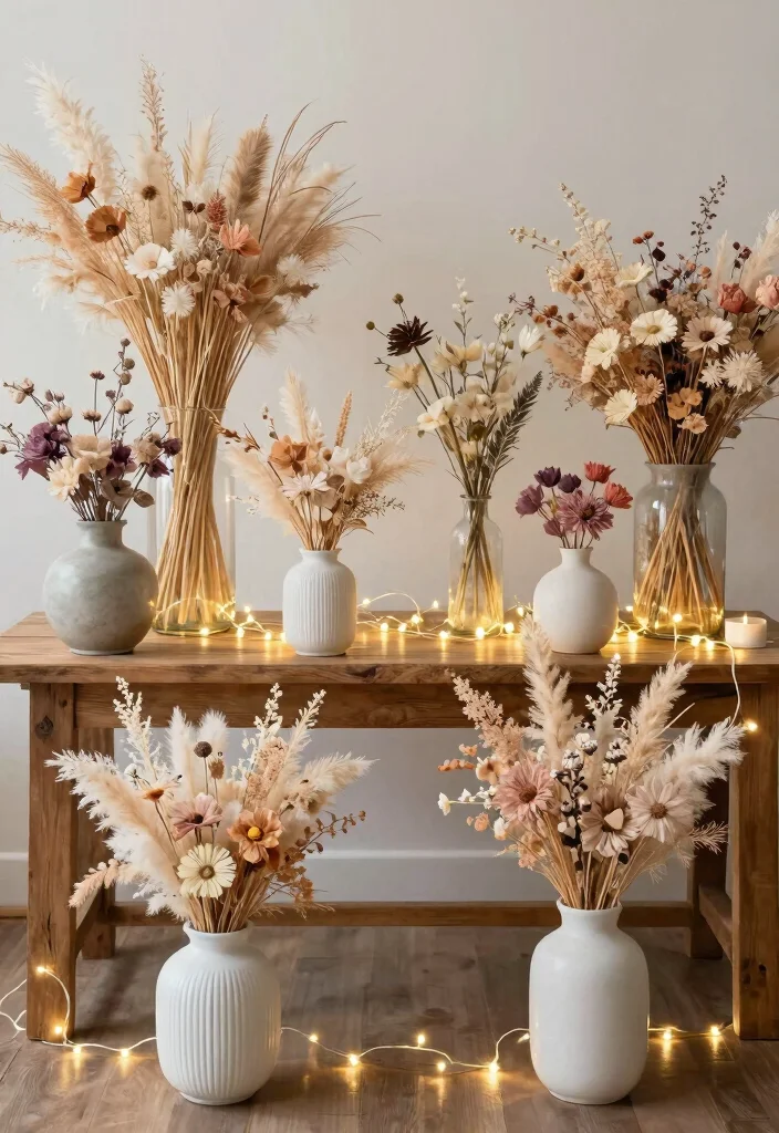 18 Wedding Decorations Ideas That Look Perfect For 2026 - 6. Dried Flower Arrangements 1