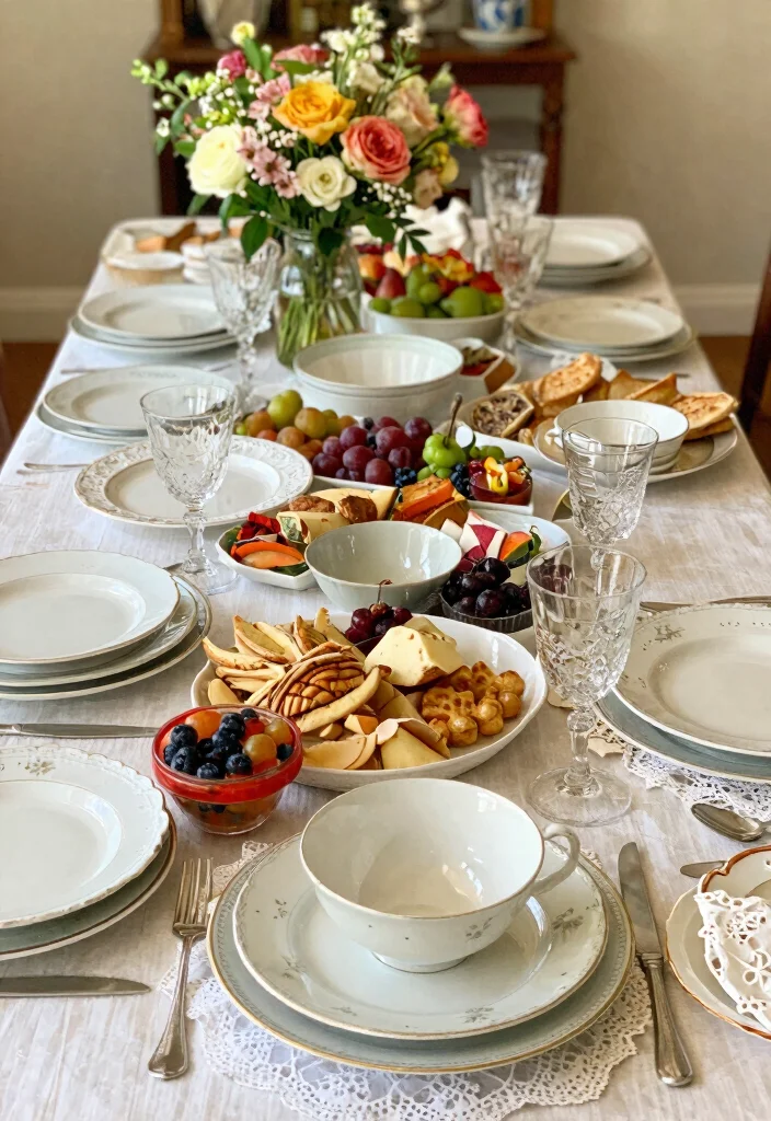 18 Wedding Grazing Table Ideas Guests Will Love - 18. Vintage-Inspired Decor 1