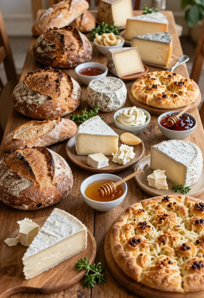 18 Wedding Grazing Table Ideas Guests Will Love - 7. Rustic Bread & Cheese 1