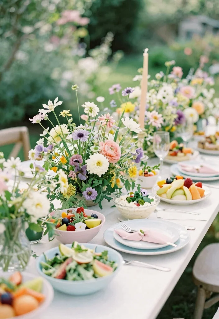 18 Wedding Grazing Table Ideas Guests Will Love - 9. Ethereal Garden Party 1