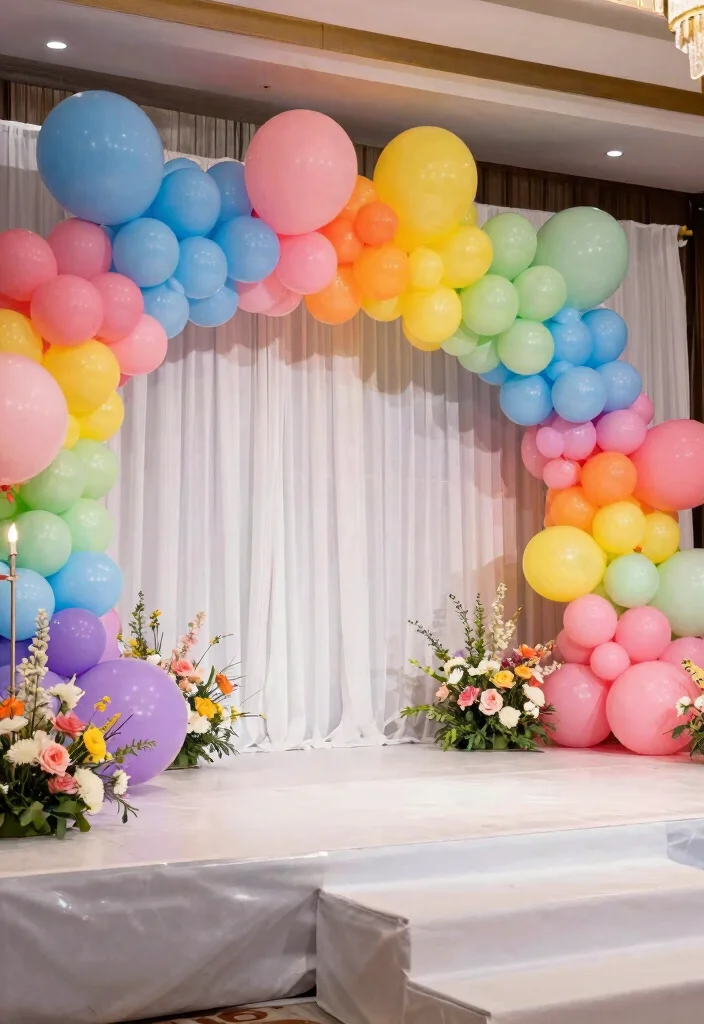 18 Wedding Stage Backdrop 2026 Trending Ideas That Look Grand & Glamorous - 10. Balloon Installations 1