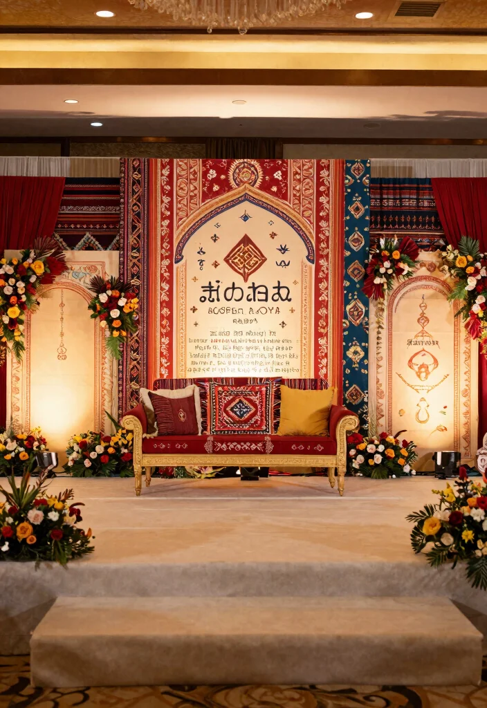 18 Wedding Stage Backdrop 2026 Trending Ideas That Look Grand & Glamorous - 12. Cultural Heritage Themes 1