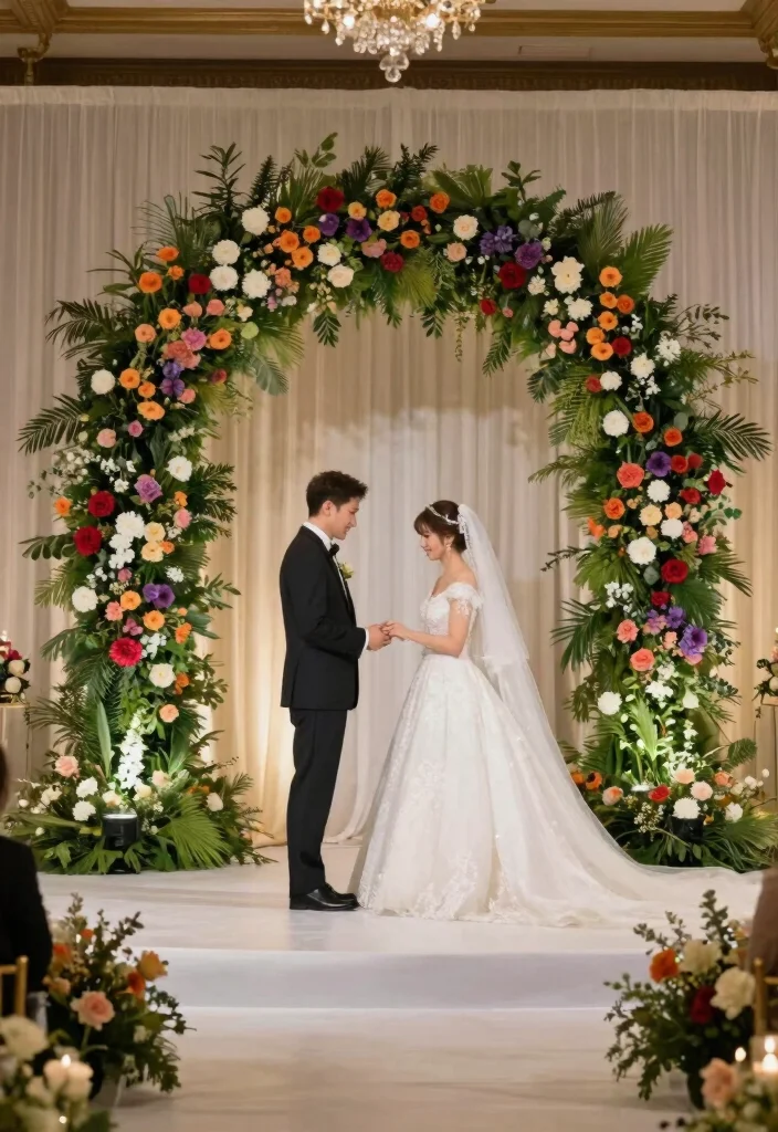 18 Wedding Stage Backdrop 2026 Trending Ideas That Look Grand & Glamorous - 15. Elegant Archways 1