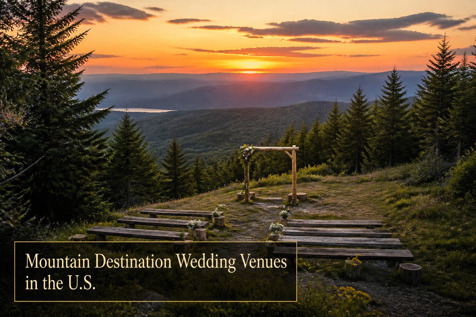 Scenic mountain view perfect for a wedding backdrop.